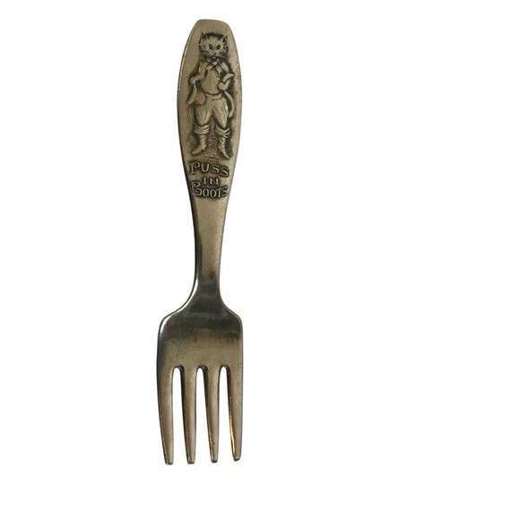 Baby Silverware Lot 3 Forks & 1 Spoon Vintage Stainless & Silverplate Regal & On - Picture 9 of 12